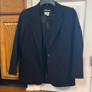 Sag Harbor Black Blazer Elegant Suit Jacket